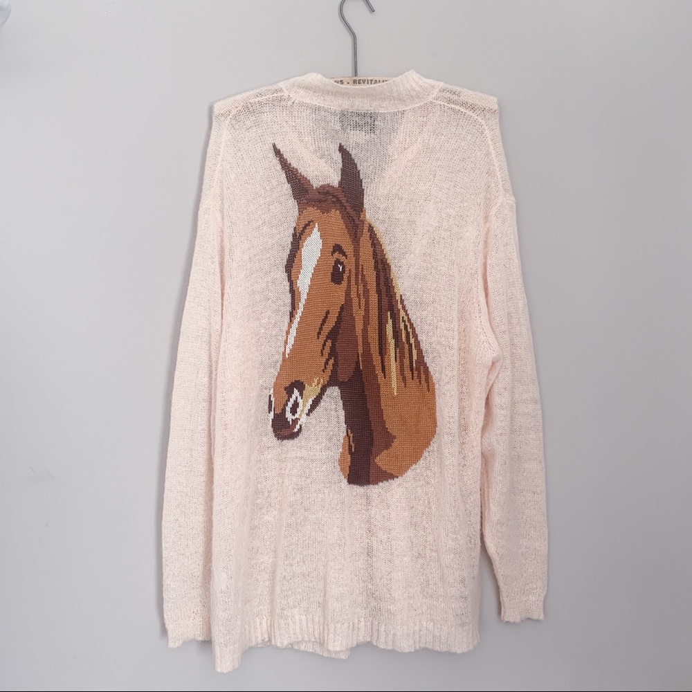 RARE Wildfox White Label Lucky Horse Cardigan!